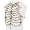 Scheletro di Plastica Realistico Costume Accessori Per Feste di Halloween e Spettacoli Teatrali Con Design Dettagliato