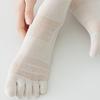 1 Paire Chaussettes Cinq Doigts Femme Ultra-fines Respirantes Absorbantes de Sueur Tube Moyen