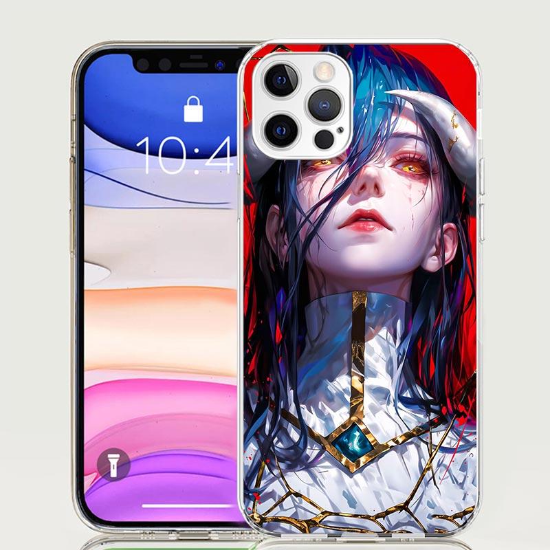 Albedo Overlord Anime Phone Case For iPhone 17 Air 16 15 Plus 11 14 Pro Max 13 Mini 12 7 8 + SE Pattern Art Customized Cover 17