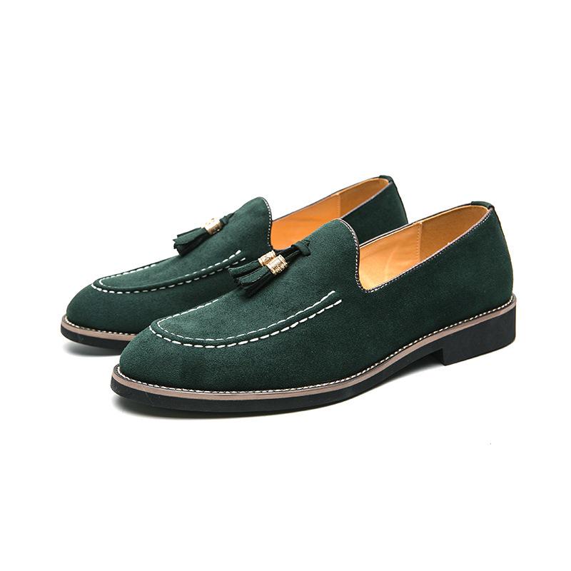 Men's Versatile Tassel Loafers: Spring Set-Foot Leather Shoes for Fashion, Formal, and Casual Wear