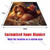1PC The hen that lays golden eggs Blanket Warm Soft Fluffy Kids and Adult Sofa Bed Throw Blanket Suitable Home Travel Camping