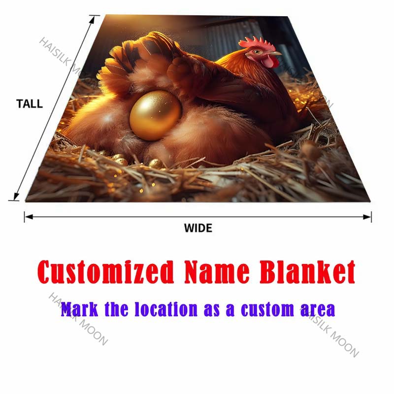 1PC The hen that lays golden eggs Blanket Warm Soft Fluffy Kids and Adult Sofa Bed Throw Blanket Suitable Home Travel Camping