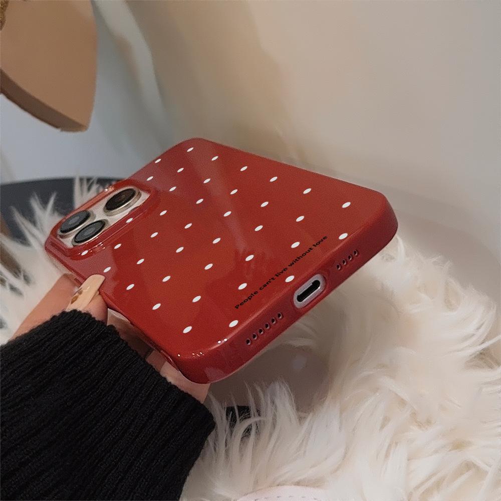 Vintage White Polka Dot Phone Case for iPhone 17 iPhone 17 Pro Max