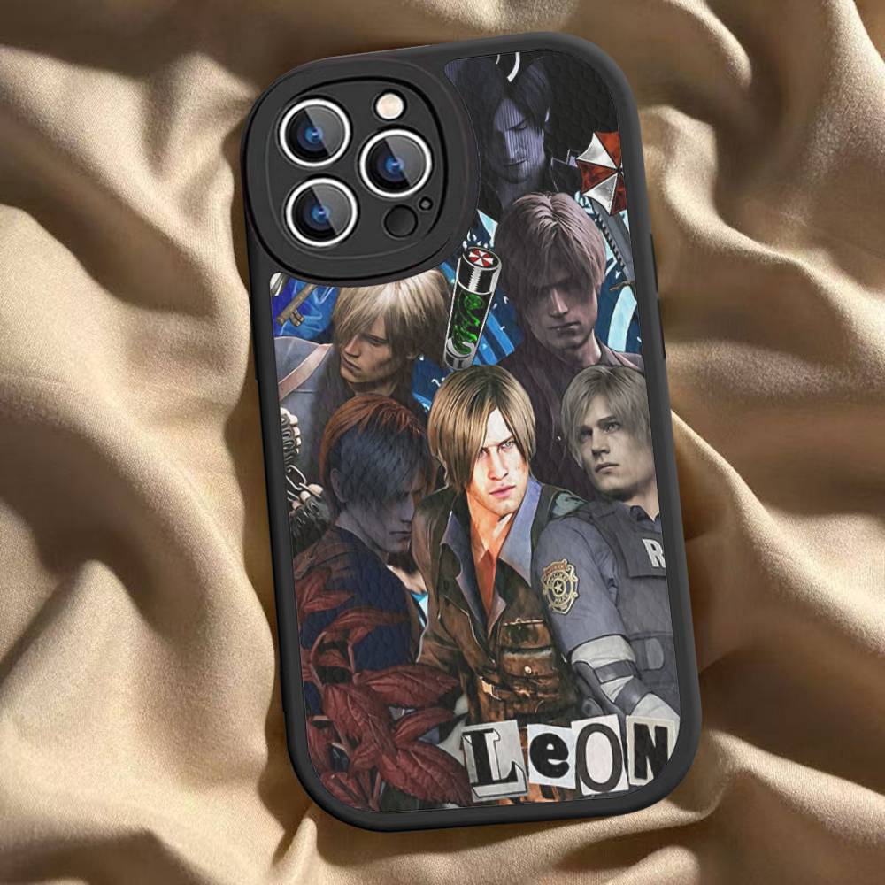 Game R-Resident E-Evil Phone Case For IPhone 16 15 14 13 12 11 Pro Max Plus Leather Soft Cover iphone 13promax