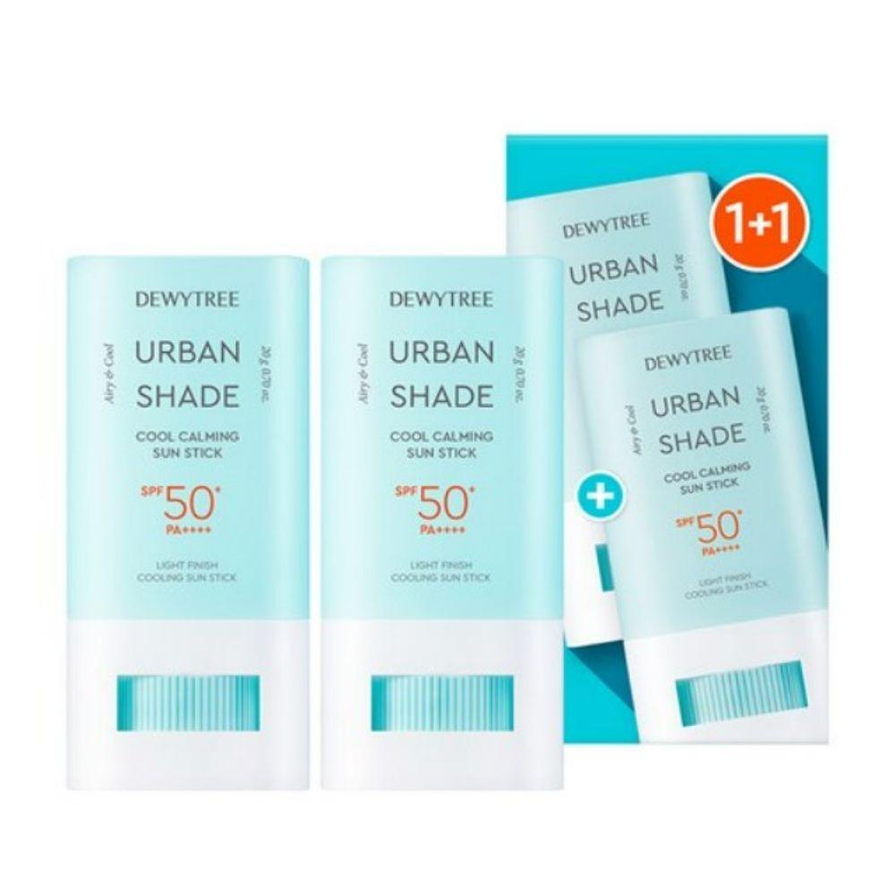 DEWYTREE Urban Shade Cool Calming Sun Stick SPF50+ PA++++ UV Protection Sunscreen Stick 20g 2 Pack