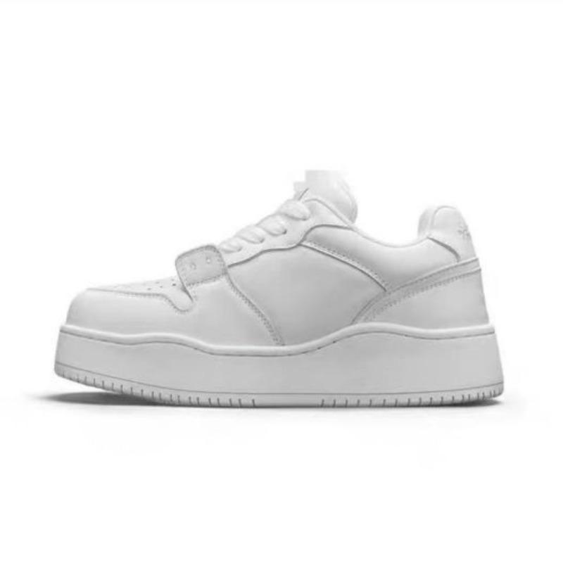 

Кеды осень и зима новые на толстой подошве дофаминовый желтый повседневные туфли для увеличения роста для отдыха и спорта 40 белый