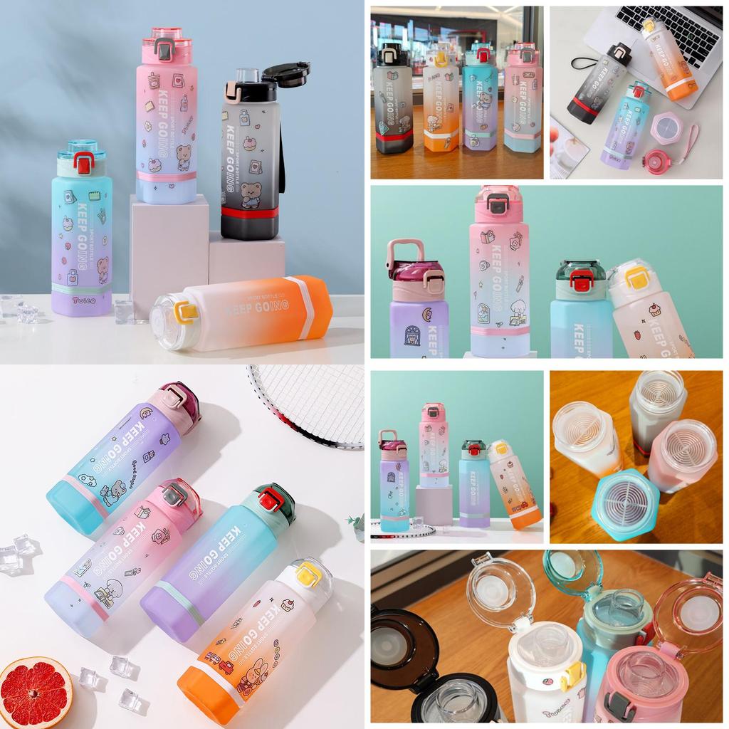 700ml Hexagonal Plastic Cup With Locking Mechanism And Convenient Carry Handle Gradient Colors Available