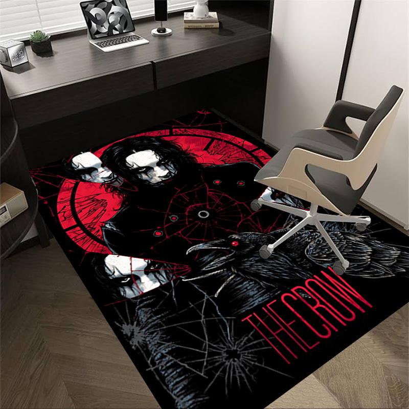 

1pc The Crow Carpet, Office Rug Outdoor Mat Home Decor Area Carpet Festival 60cm by 90cm