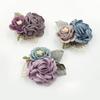 Korean Fashion Cloth Art Handmade Fabric Flowers Brooch Pin Ladies Lapel Pins Collar Shirt Leaves Brooches For Women Accessories