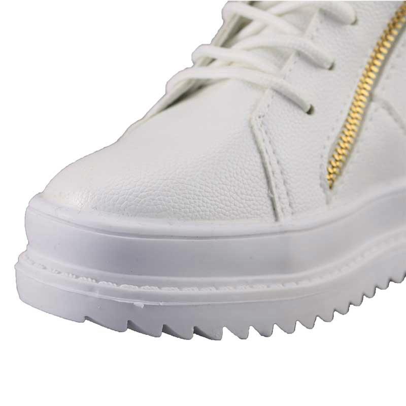 Buy Women Sneaker White High Top Canvas Shoes Wedge Platform Sneakers