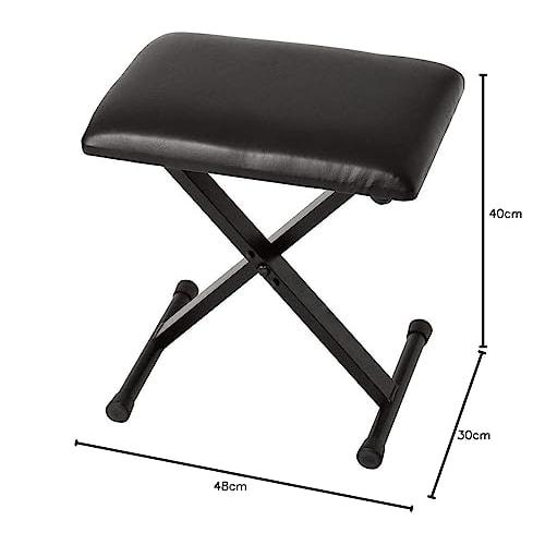 KORG PC-110 X-Shaped Piano Stool, Black