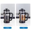 Easyworkz French Coffee Tea Soft 350ml Black Press, Heat-Resistant Glass, & Only, Grip, (3 Cups),