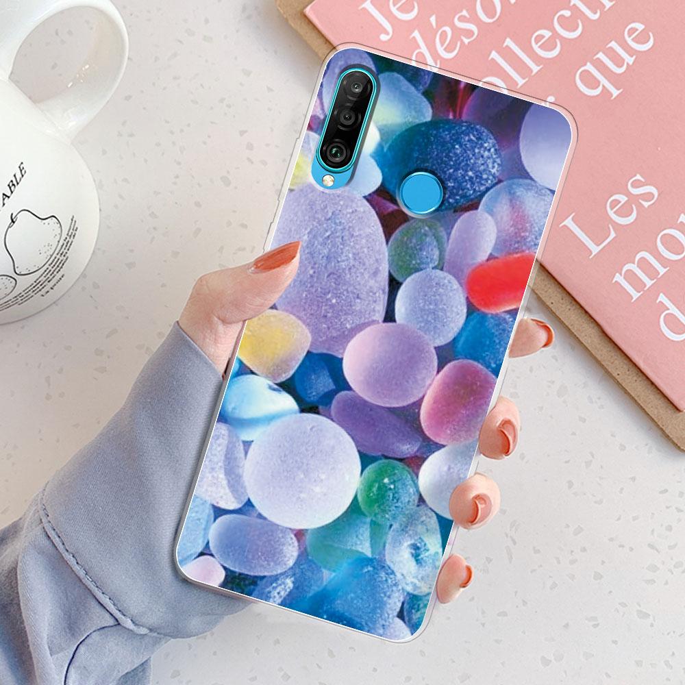 For Huawei P30 Lite Case P30 Lite Back Cover Girls New Fashion Clear Phone Case Fundas Soft Silicone Case For Huawei P30 Lite