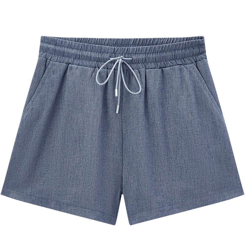 EICHITOO Women s Imitation Denim Loose Elastic Waist Shorts L