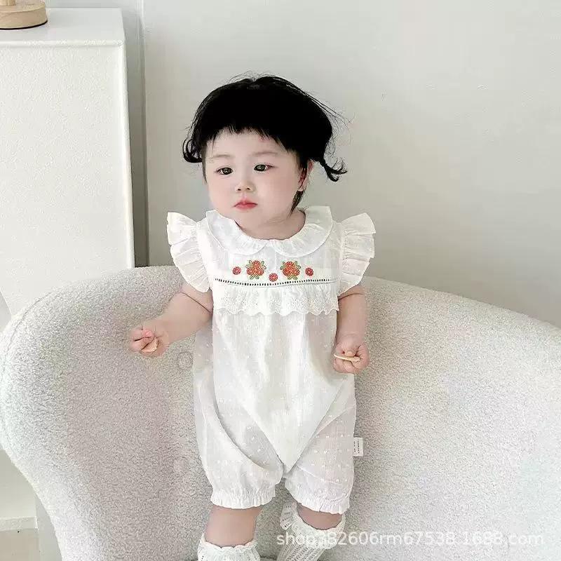 

Весенний ромпер с рукавами-крылышками для младенца девочки - С длинным рукавом для новорожденных 66 cm