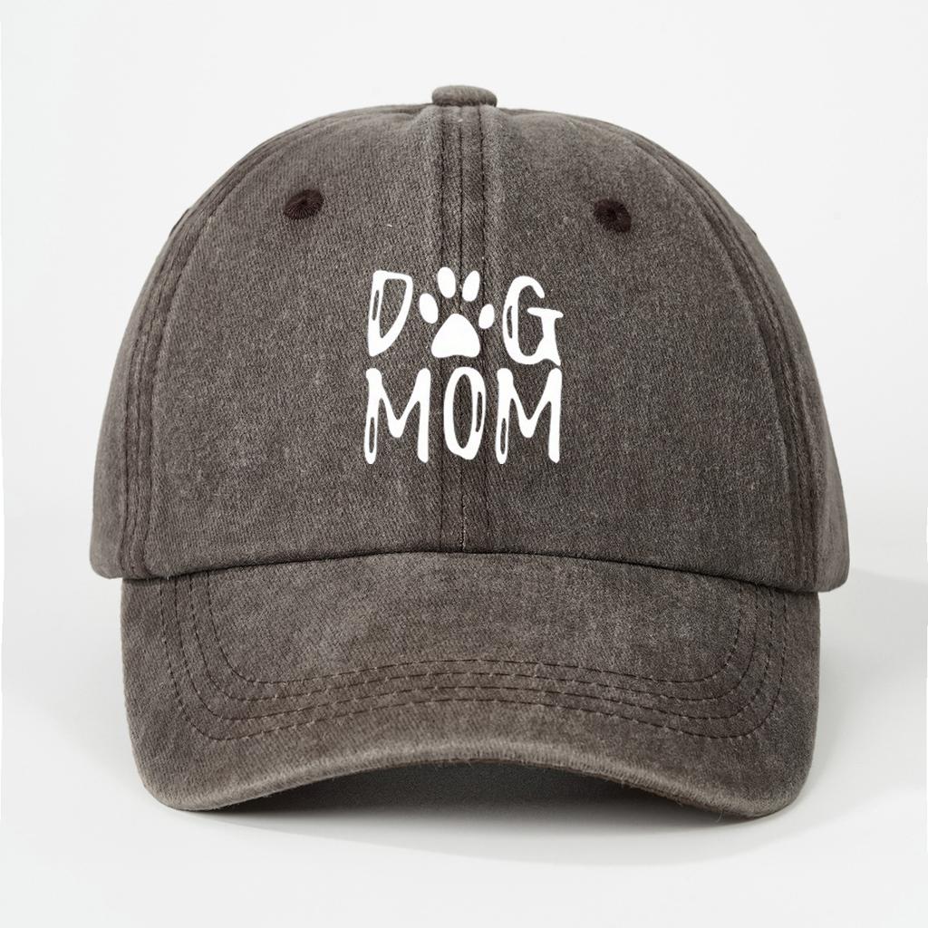 Dog Mom Printed Pattern Baseball Hat for Vintage Dog Lover's Hat Gift Multi Functional Sunscreen and Sunshade