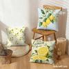 Lemon Fruit Series Cushion Cover Breathable Organic Short Plush Cushion Covers Machine Washable Wrinkle-Resistant Soft Durable