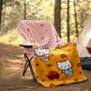 Hello Kitty Autumn Pumpkin Field Blanket Soft Cozy Lightweight Allseason Multiuse Blanket For Travel Camping Picnic Sofa Office Bed Living Room