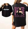 Koszulka Unisex Koncertowa Muzyczna Zainspirowana Trasą Dua Lipa Czarna 2025 T-Shirt