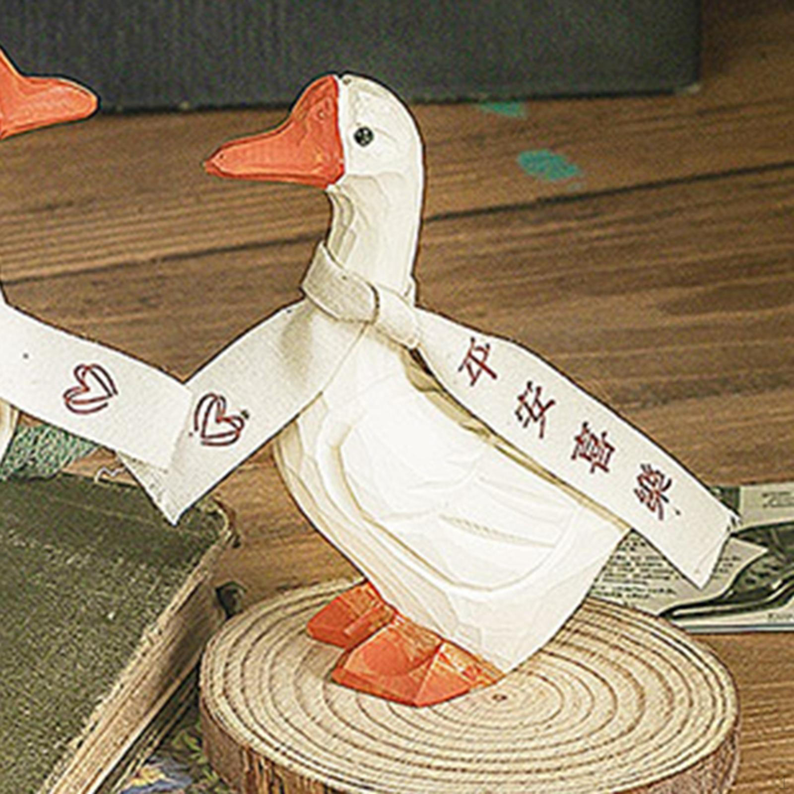 

Resin Carving Duck Statues Garden Sculptures Birthday Gift Collectibles Artworks Living Room Animals