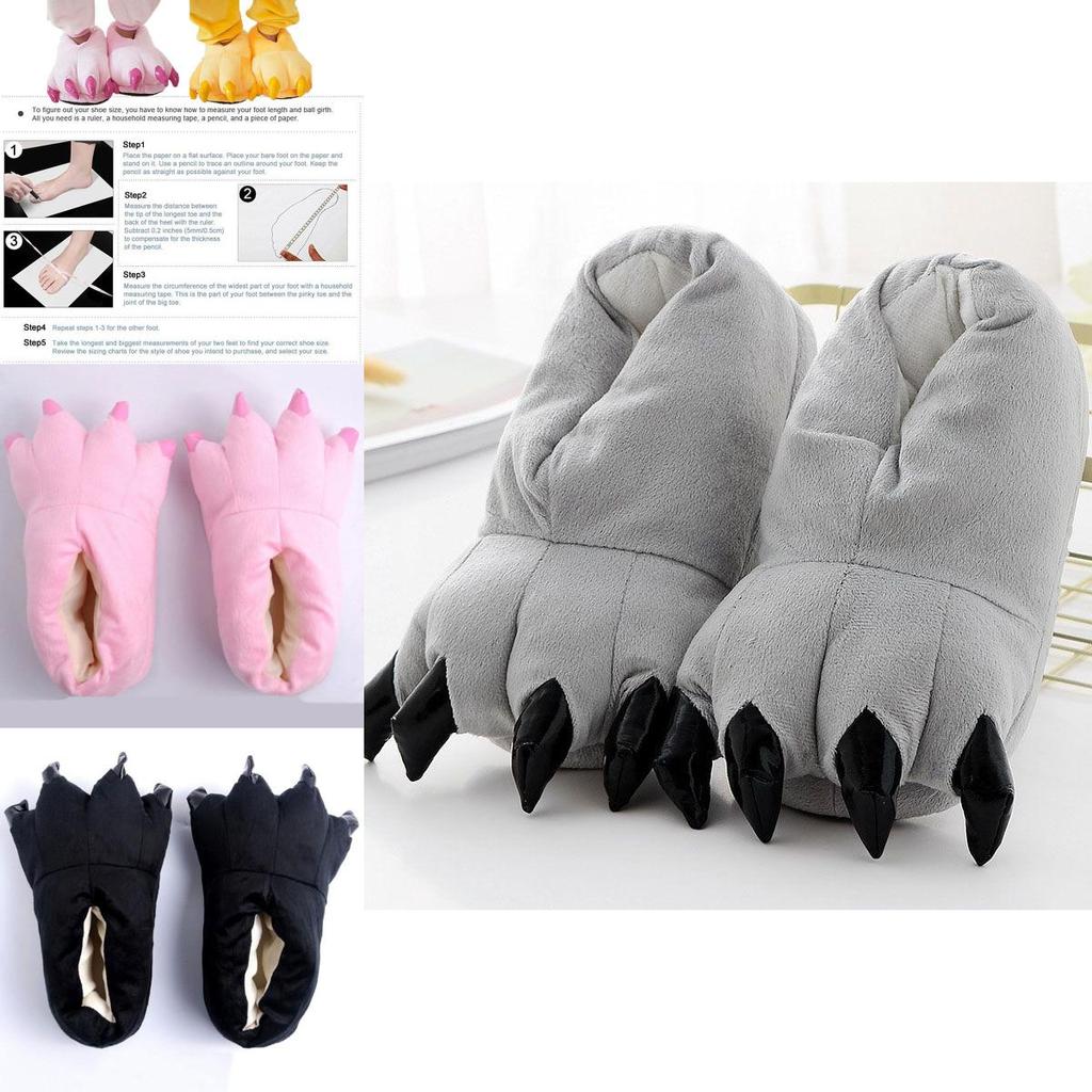Gemütliche Dinosaurier Cosplay Kostüm Hausschuhe Mit Weichen Plüschpfoten Schuhen Für Winterliche Wärme