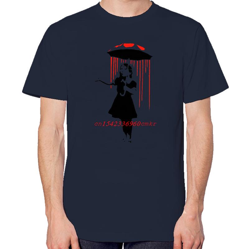 Blood Rain Girl With Umbrella Fashion Funny Streetwear Print T Shirt Summer Cotton Tees Tops Oneck New Shirts And Tshirts