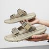 Fashion Quick Dry Summer Slippers for Men Soft Bottom Half Drag Slides Leisure Walk Sandals Outdoor Beach Flats Versatile Man Flip-flops