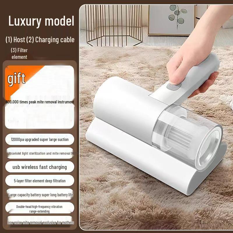 2025 Model Wireless Vacuum Cleaner with UV Light for Bed Mite Removal