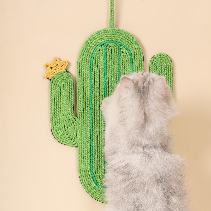 Handcrafted Cat Scratcher Mat (1pc), Natural Sisal Cat Scratch Pad, Durable and Non-Slip, Cute Hanging Mat