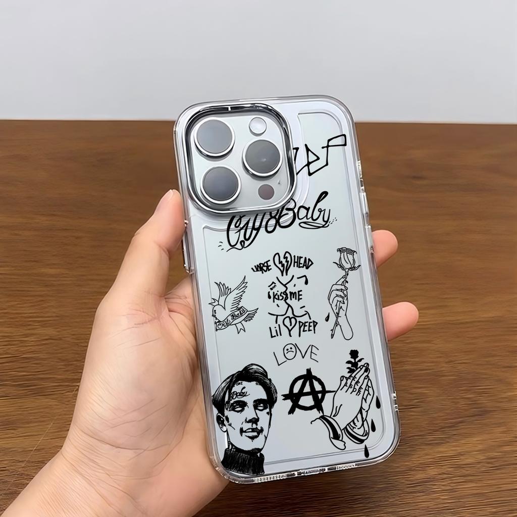 Luxus Graffiti Rapper Lil Peep Hell Boy Handyhülle für iPhone 17 16e 16 15 14 13 12 11mini Pro Max X XR XSMAX 8 Air Plus Hülle