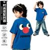 Casual Panda Print Children's Short Sleeved Round Neck  Fitting Men's and Women's Universal Handsome Top Parent-child T-shirt