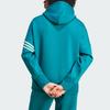 Adidas Originals Neuclassics Small Logo Embroidered Three Stripes Comfortable Minimalist Hoodie Men hoodies Traditional-Blue JF9140
