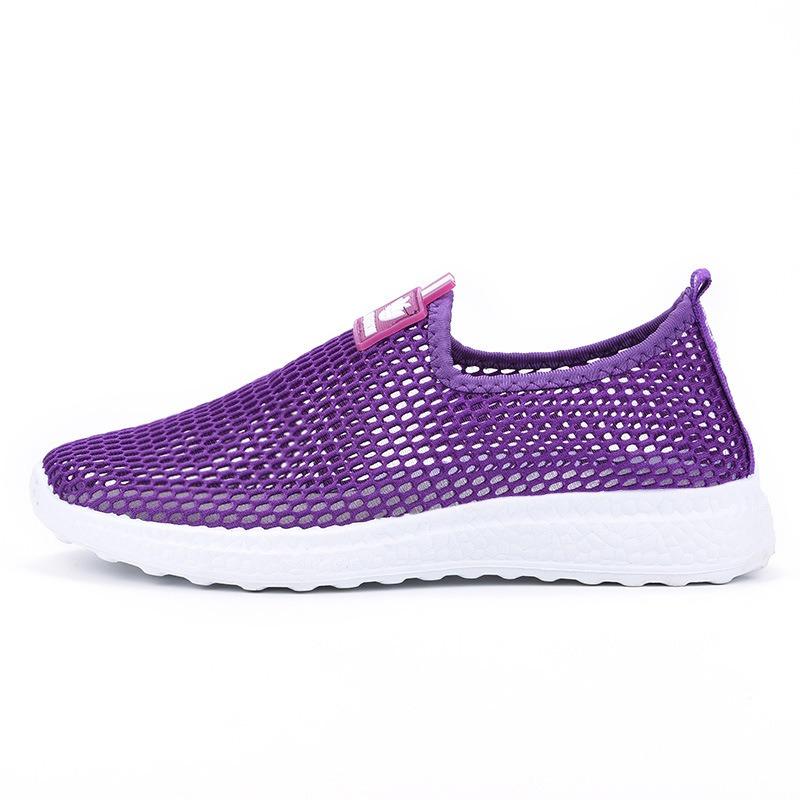 New women's net shoes spring and summer, casual sports mother shoes, medium and old ultra-light and comfortable walking shoes