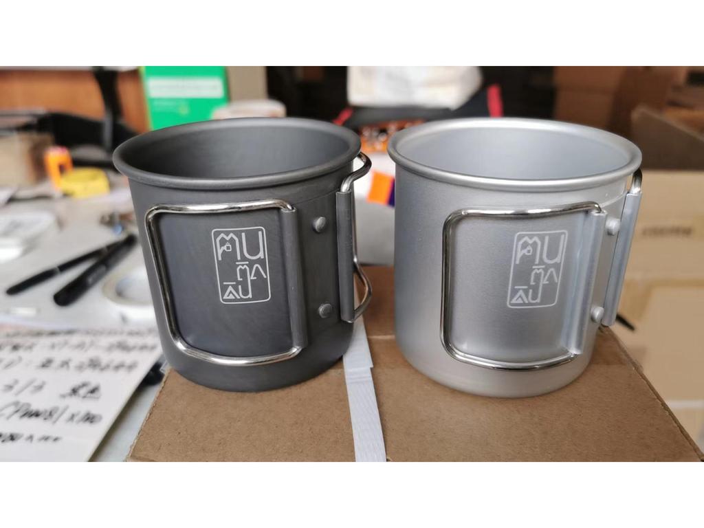 Aluminum Folding Camping Cup, Lightweight and Boiling Water Safe