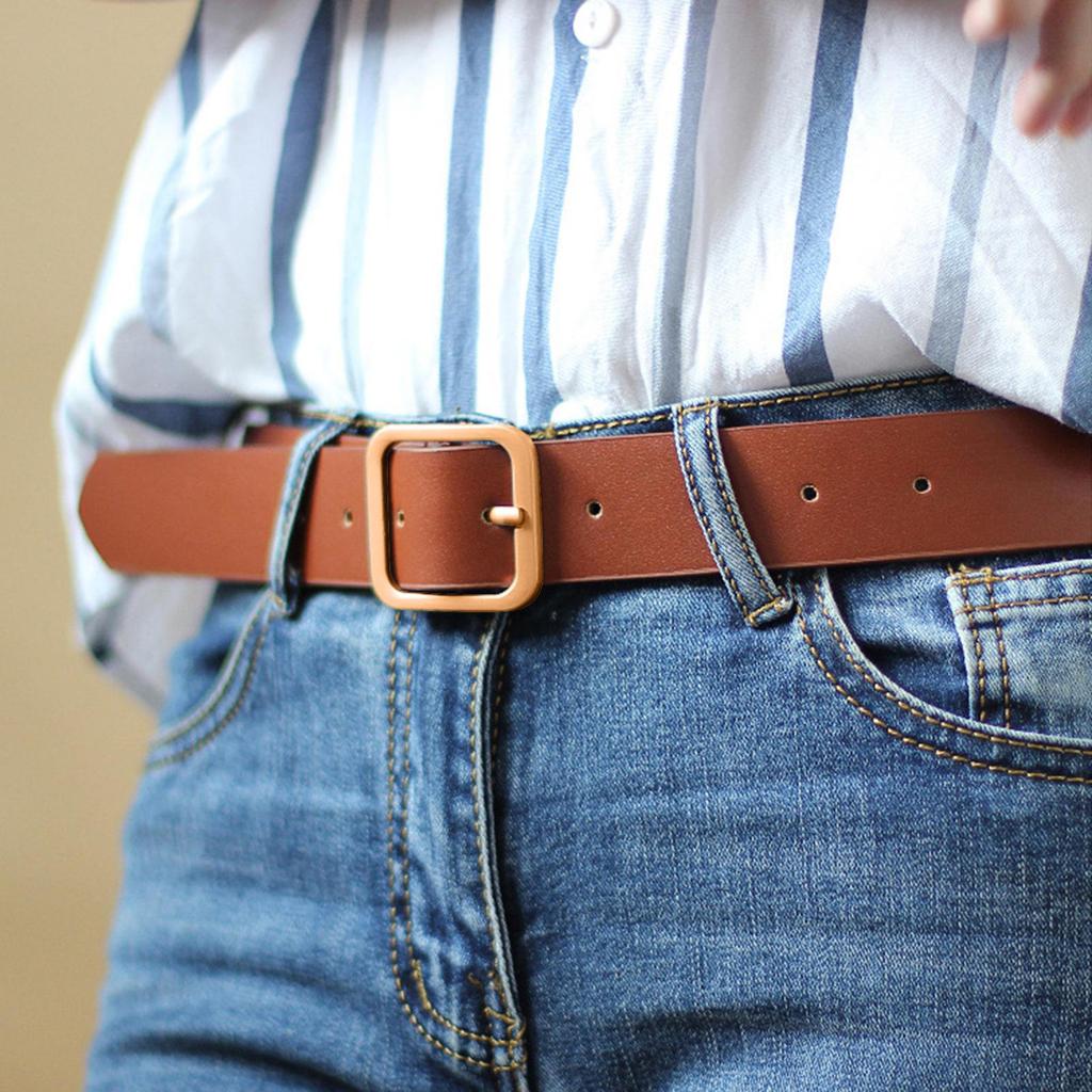Chic Faux Leather Belt for Women - Stylish Waistband Skirts and Denim