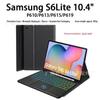 Samsung S6 Lite Tablet Case with Backlit Bluetooth Keyboard & Colorful Touch Cover (10.4" P610)