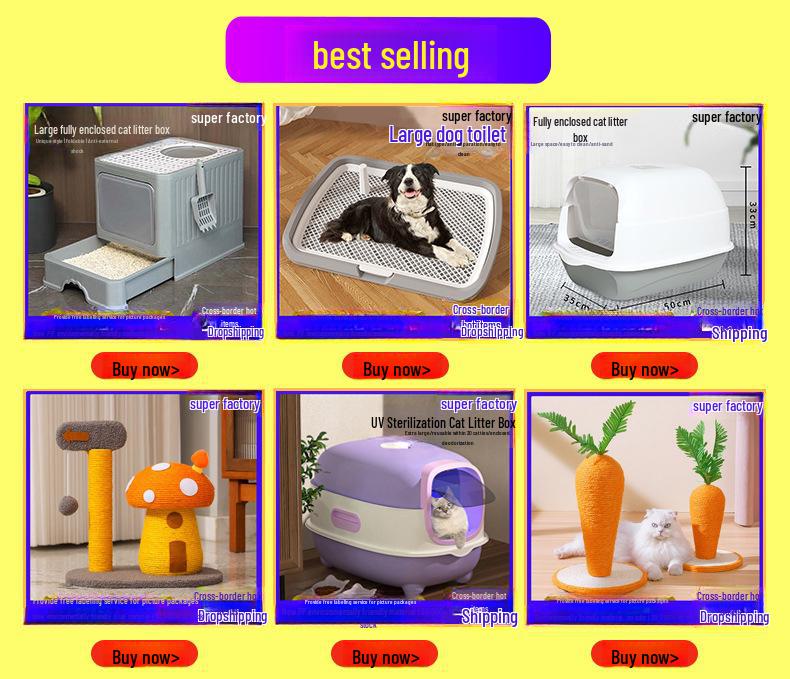 Fully Enclosed Extra-Large Cat Litter Box with UV Sterilization and Deodorizing Flip Cover