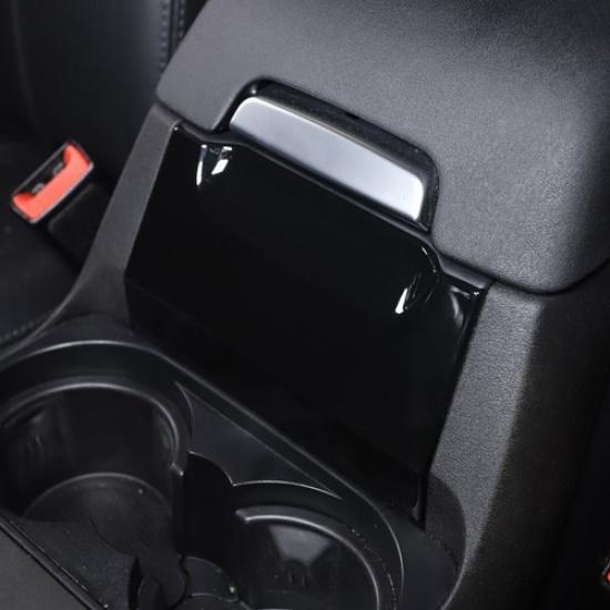 Glossy Black Interior Armrest Box Front Cover For Land Rover Discovery 4 10-16