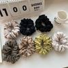 Koreanischer Satin Glänzendes Gefaltetes Scrunchie Elastisches Haarband