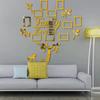 Family Tree Wall Decal Sticker - Acrylic 3D DIY Mirror Sticker Photo Frames Quotes Wall Decor Removable Wall Art Decals Decorations for Bedroom