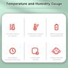 Digitales Innenmessgerät Hygrometer Haus Genaue LCD Temperatur Feuchtigkeitsanzeige Monitor mit Zeit-/Datumsanzeige Komfortindikator Unterstützung /Grad
