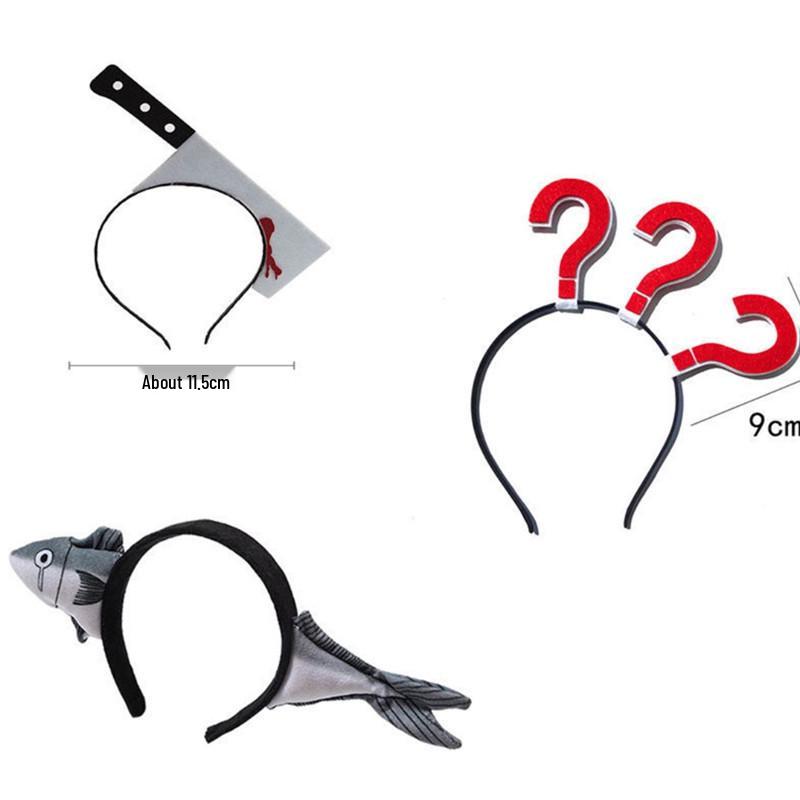 Personalized Halloween Arrow Headband & WiFi Exclamation Hair Clip for Braids