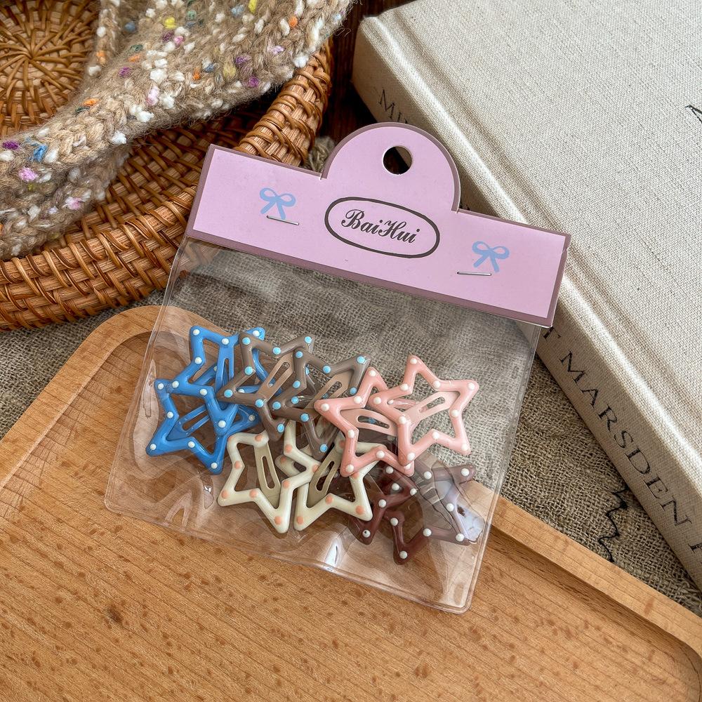 10 stücke Neue Koreanische Haarnadeln für Kinder Mädchen Milch Tee Farbe Prinzessin Haarspangen Bang Seite Clip Kleines Mädchen Haar zubehör