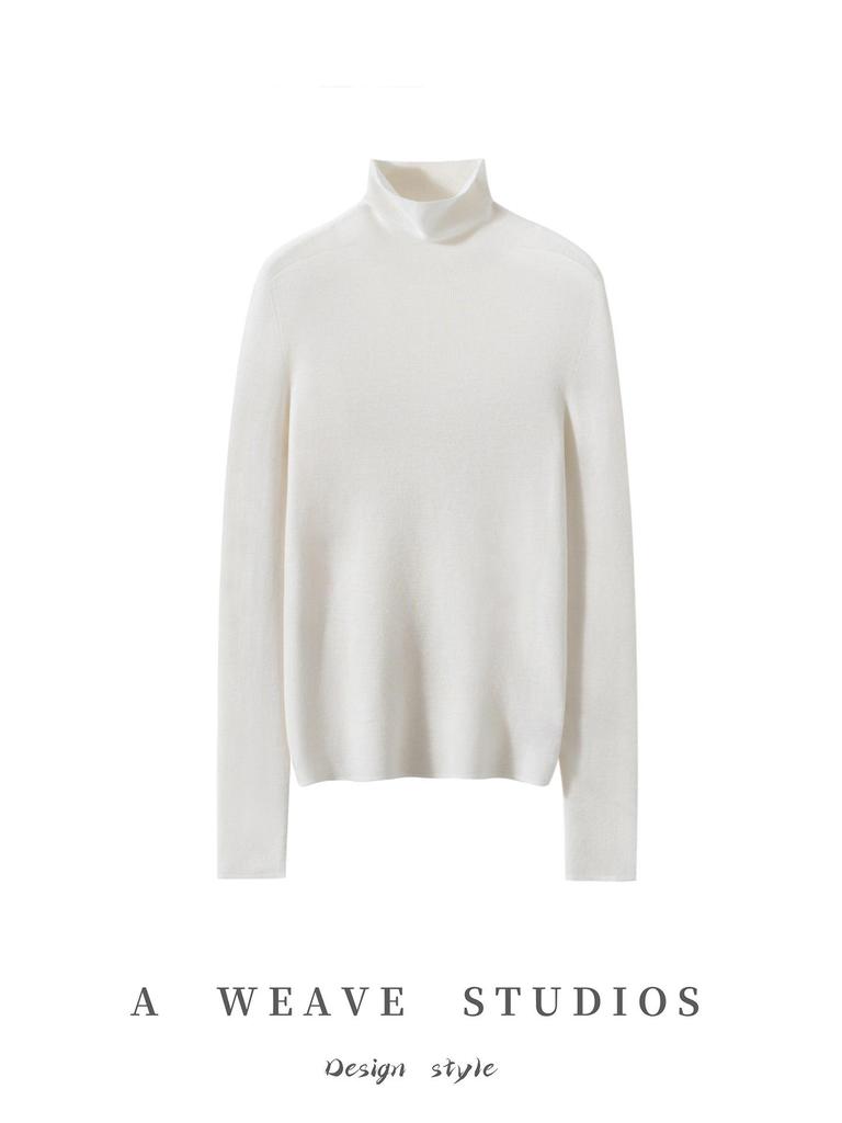 Women's High-Neck 18-Gauge Ribbed Base Layer Top - Fine Spun German Wool