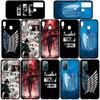 Kryt pro iPhone 15 14 Xiaomi Redmi Note 13 12 11 Pro Max X 8 7 9 XR Samsung Galaxy S24 S23 OPPO S9 Huawei Anime Levi Eren Jaeger Pouzdro Attack na titan