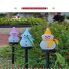 1Pc Solar Snowman Plug-in Light Christmas Decoration Atmosphere Outdoor Garden Lawn Light Christmas Night Light Snowman