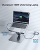 BENFEI Laptop Stand USB-C 7-in-1 Docking Station, HDMI 4K@60Hz, SD X 1, Micro SD X 1, 100W Power Delivery, 10Gbps, USB-C 3.2 X 1, USB-A 3.2 X 2, Compa