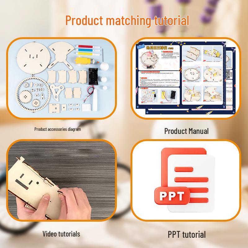 DIY Earth-Moon-Sun Tellurium Puzzle – Creative Educational Toy for Primary Students