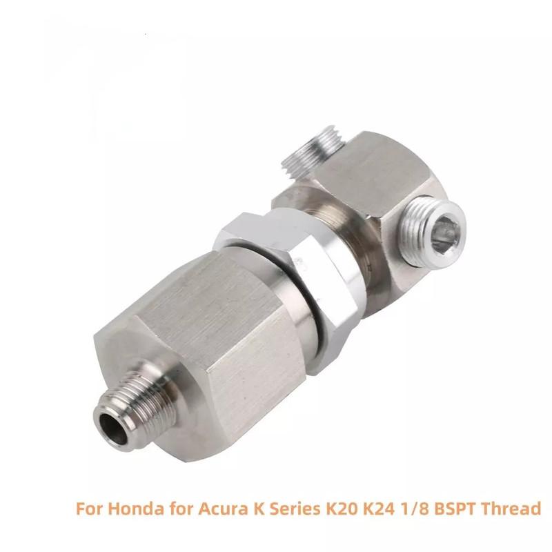 

Silver 1/8 BSPT Thread Oil Pressure Sensor Adapter for Honda Acura K Series K20 K24