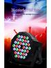 Set mit 4 Vollfarb-Bühnenlichtern mit 36 LEDs - Par, Disco, Bar, Strobe